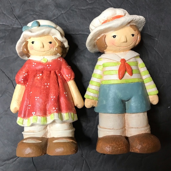 Sarah’s Attic Smiling Boy And Smiling Girl 6” Figurines - Picture 7 of 7